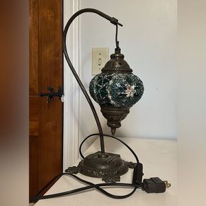 Aqua Blue Turkish Style Lantern